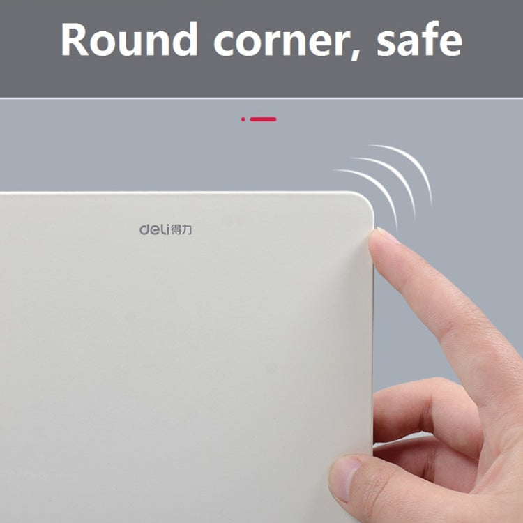 Deli 78650 2 Pieces Of Thickened Desktop Metal Bookends(Light Green)