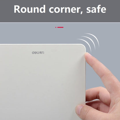 Deli 78650 2 Pieces Of Thickened Desktop Metal Bookends(Light Green)