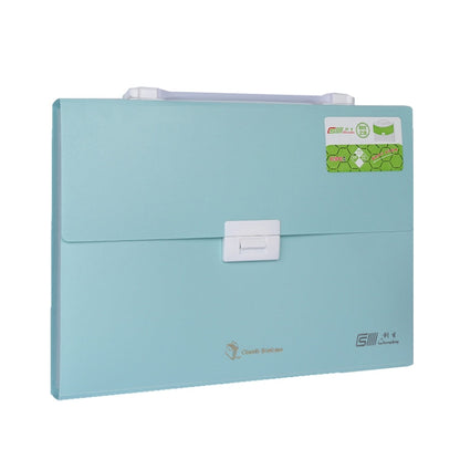 ChuangSheng A4 Hand Ventilation Piano Bag Student Document Storage Plastic Folder(8036 Light Green)