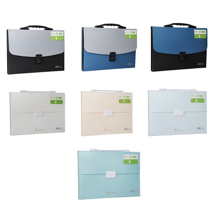 ChuangSheng A4 Hand Ventilation Piano Bag Student Document Storage Plastic Folder(8036 Light Blue)