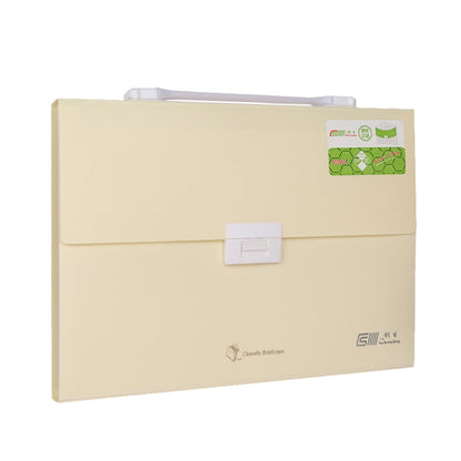 ChuangSheng A4 Hand Ventilation Piano Bag Student Document Storage Plastic Folder(8036 Yellow)
