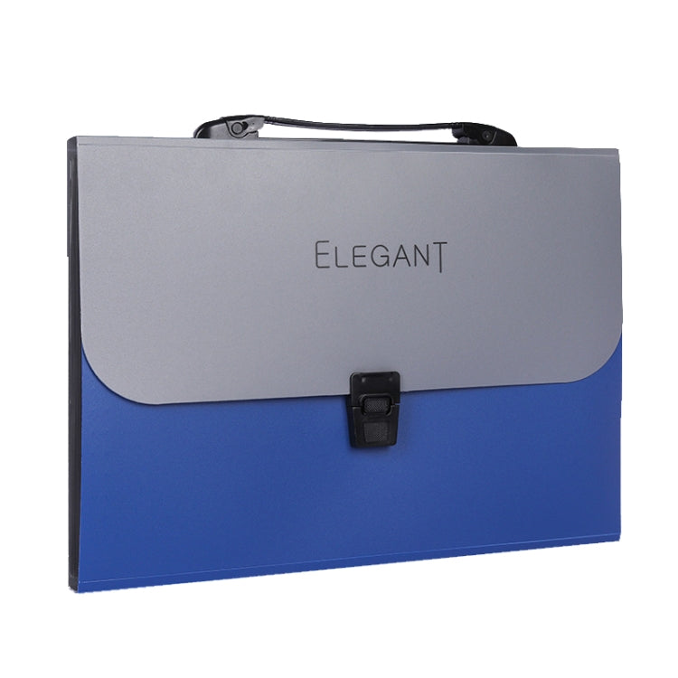 ChuangSheng A4 Sac de piano ventilé à la main, dossier en plastique pour documents d'étudiant (8023 Bleu)