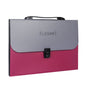 ChuangSheng A4 Hand Ventilation Piano Bag Student Document Storage Plastic Folder(8023 Rose Red)