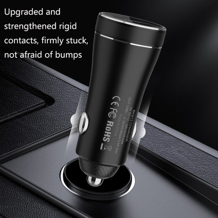 Chargeur de voiture à charge rapide double port QIAKEY BK919