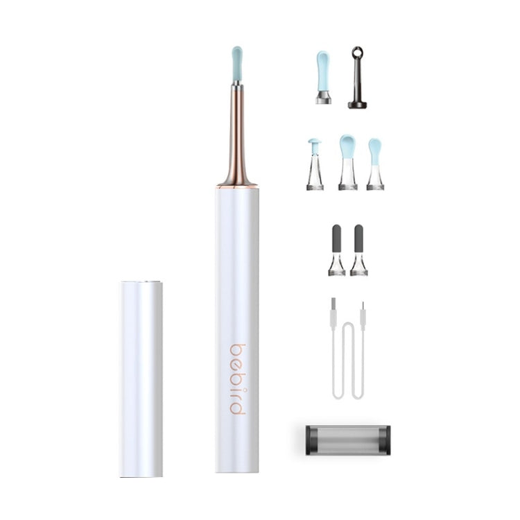 Kit de cure-oreilles intelligent lumineux visible Bebird T15 (blanc aube)