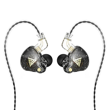 QKZ AK6 PRO HiFi Subwoofer In-Ear Wired Headphones with Mic(Black)