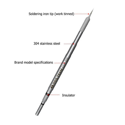 OSS Team C210 Series Soldering Iron Tip Welding Head For JBC T210 / C CD-2SD / 2SHE(Angle  Head)