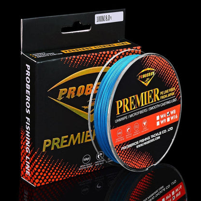 PROBEROS 8 Édité, Ligne de pêche Majestic Horse 100M, Numéro de ligne: 0.4 / 6LB(Bleu)
