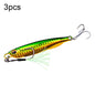 3 PCS PROBEROS LF103 Simulation Metal Sea Fishing Bait, Specification: 10g(A With Hook)