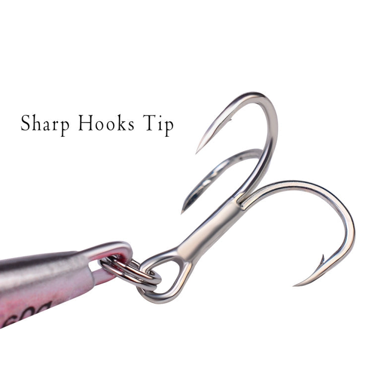 3 PCS PROBEROS LF103 Leurre de pêche en mer métallique de simulation, Spécification : 20g (D Lumineux avec Hameçon)