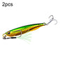 2 PCS PROBEROS LF103 Simulation Metal Sea Fishing Bait, Specification: 40g(A With Hook)
