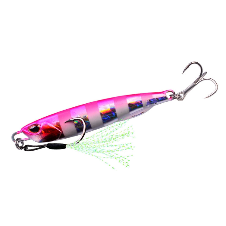 PROBEROS LF103 Simulation Metal Sea Fishing Bait, Specification: 60g(D Luminous With Hook)