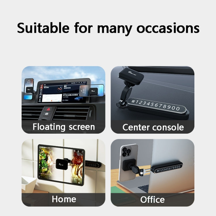 Sumi-tap Stp-0058 3 In 1 Magnetic Car Phone Holder(Black)