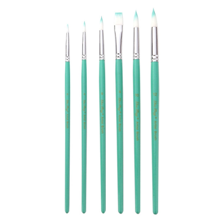 ZHUTING Pearl Rod Nylon Wool Chalk Set(6 PCS/Set Bamboo Green)