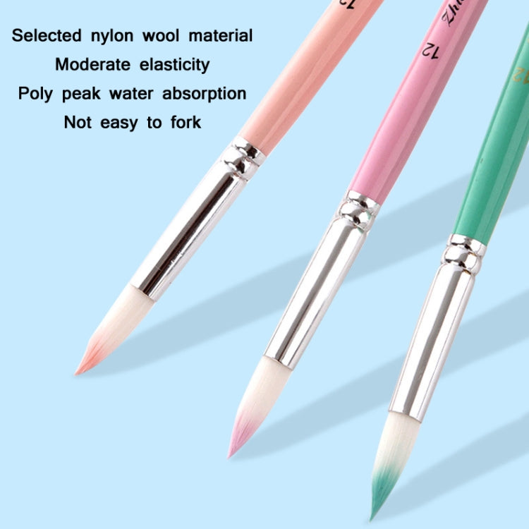 ZHUTING Pearl Rod Nylon Wool Chalk Set(6 PCS/Set Bamboo Green)