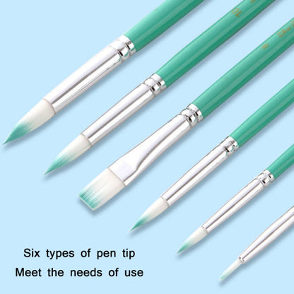 ZHUTING Pearl Rod Nylon Wool Chalk Set(6 PCS/Set Bamboo Green)