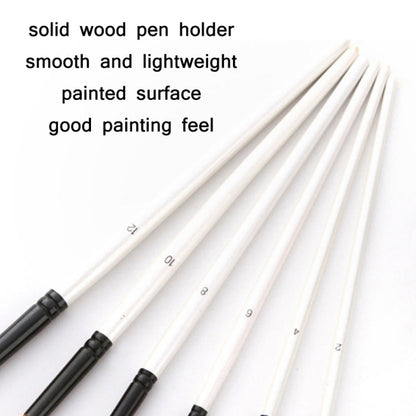 Zhuting Nylon Wool Stick Gouache Brush Set(6 PCS/Set Pointed)