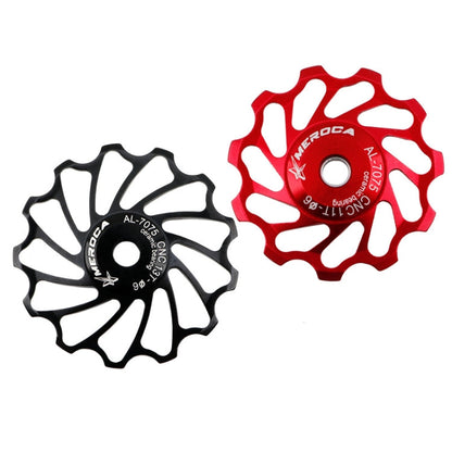 MEROCA Galet de dérailleur VTT à roulement céramique (13T Noir)