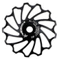 MEROCA Galet de dérailleur VTT à roulement céramique (13T Noir)