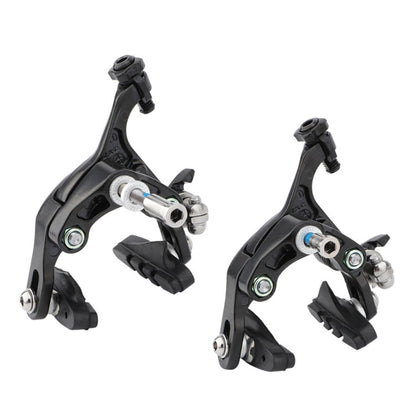 Meroca Bicycle Aluminum Alloy C Brake, Color: Black Front+Rear