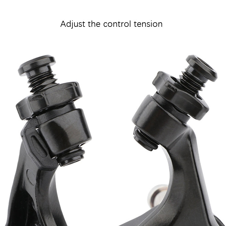 Meroca Bicycle Aluminum Alloy C Brake, Color: Black Front+Rear