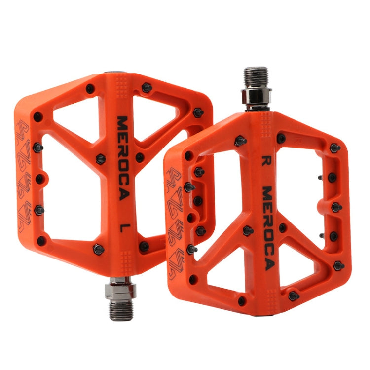 MEROCA Mountain Bike Nylon Pedal(Orange)