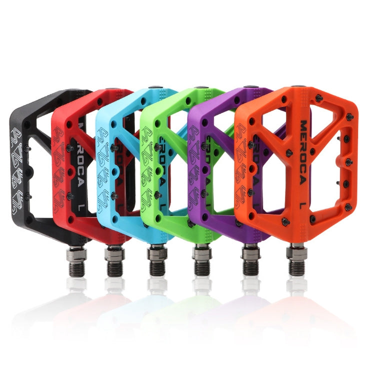 MEROCA Mountain Bike Nylon Pedal(Red)