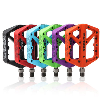 MEROCA Mountain Bike Nylon Pedal(Red)