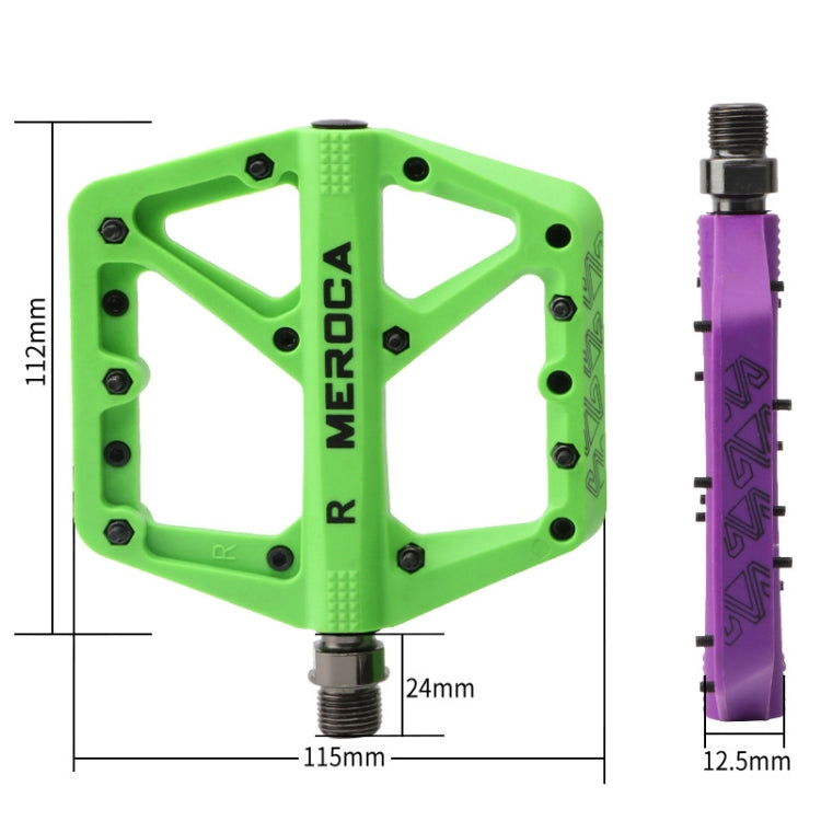 MEROCA Mountain Bike Nylon Pedal(Black)