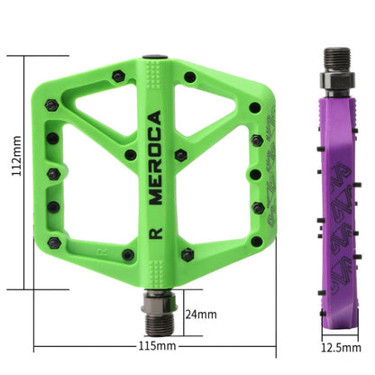 Pédale VTT MEROCA en nylon (violet)