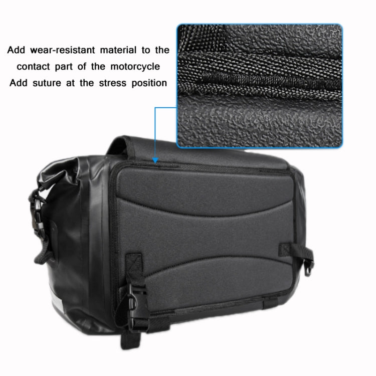 AFISHTOUR FM2021 Large Capacity Waterproof Motorcycle Rear Seat Bag, Color: Red