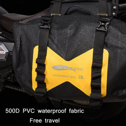 AFISHTOUR FM2021 Large Capacity Waterproof Motorcycle Rear Seat Bag, Color: Red