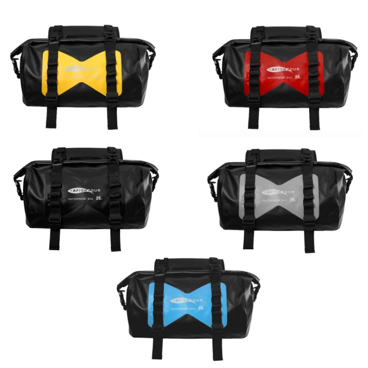 AFISHTOUR FM2021 Large Capacity Waterproof Motorcycle Rear Seat Bag, Color: Black