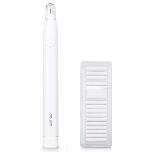Deli 71107 Electric Eraser Art Can Replace The Core Rubber Core(White Shell)