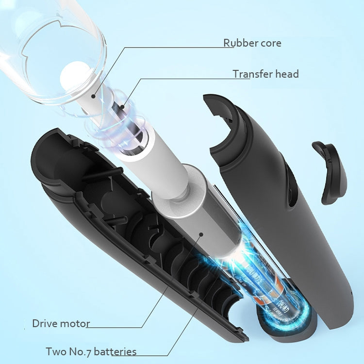 Deli 71107 Electric Eraser Art Can Replace The Core Rubber Core(Black Shell)