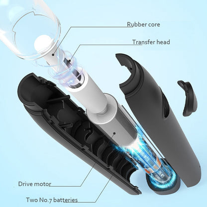 Deli 71107 Electric Eraser Art Can Replace The Core Rubber Core(Black Shell)