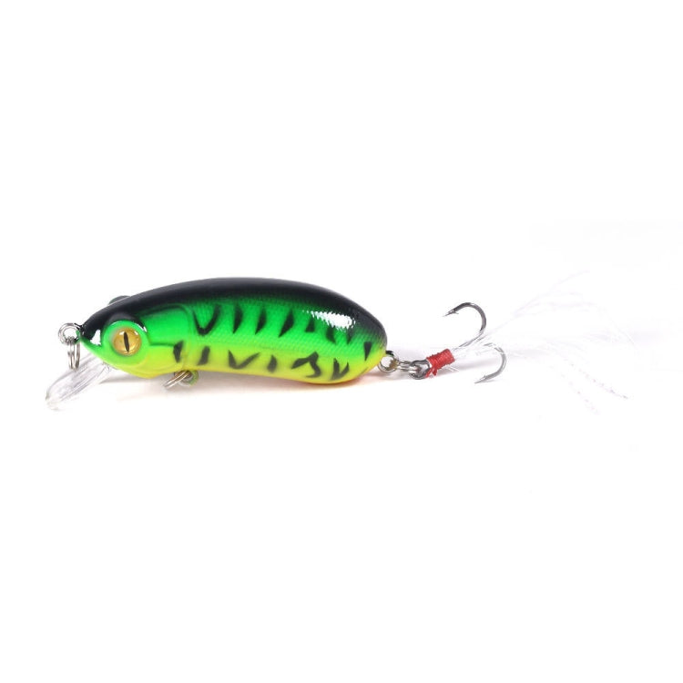 4 PCS HENGJIA CB027 10g 6cm Slow Down Feather Hook Bait(2)