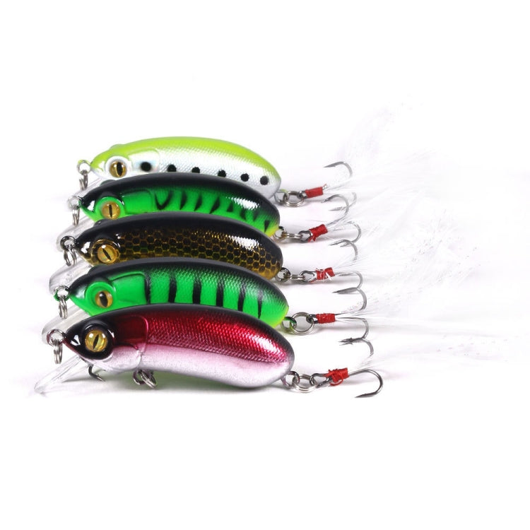 4 PCS HENGJIA CB027 10g 6cm Ralentir le Plume Crocheter Appât(3)