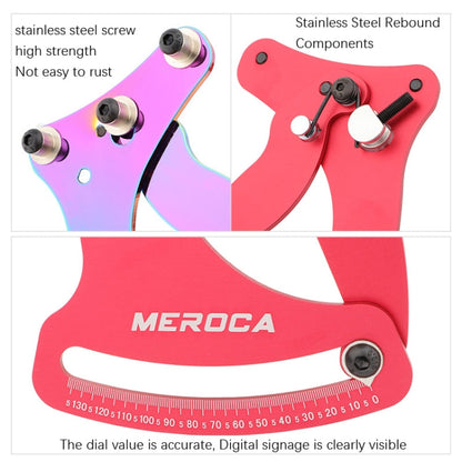 MEROCA Outil d'étalonnage d'anneau de vélo Rayons de tension de tube Jeu de roues Fil d'acier, Couleur : Coloré