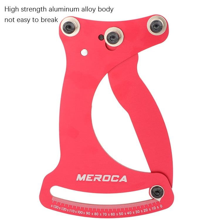 Outil de calibration d'anneau de vélo MEROCA Rayon de tension Tube de roue Fil d'acier, Couleur : Rouge+Clé