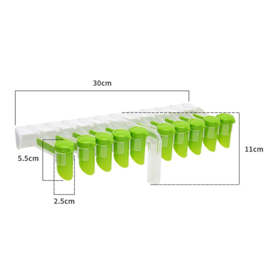 Kitchen Wall-mounted Seasoning Rack Without Punching Seasoning Bag Rack