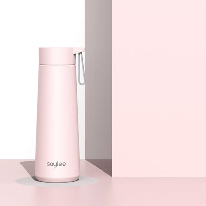 Saylee 304 Stainless Steel Portable Thermos Cup, Capacity: 350ml(Light Pink)