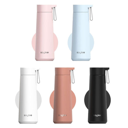 Saylee 304 Stainless Steel Portable Thermos Cup, Capacity: 350ml(Light Pink)