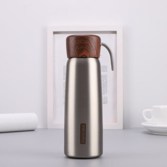 Delicate 304 Stainless Steel Wood Grain Thermos Cup, Capacity: 400ml(Primary Color)