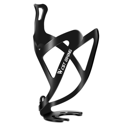 Support de bouteille de boisson en aluminium pour vélo WEST BIKING, Couleur : Noir