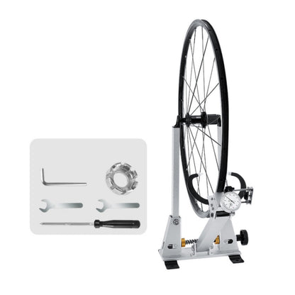 WEST BIKING Bicycle Wheel Correction and Adjustment Station(Silver)