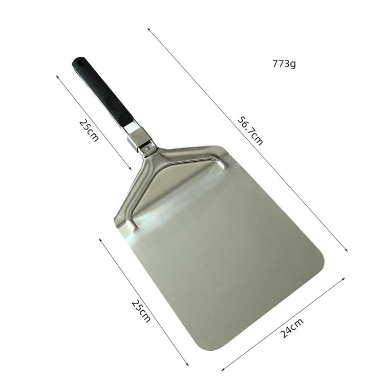 Handle Foldable Pizza Cake Aluminum Spatula(B)