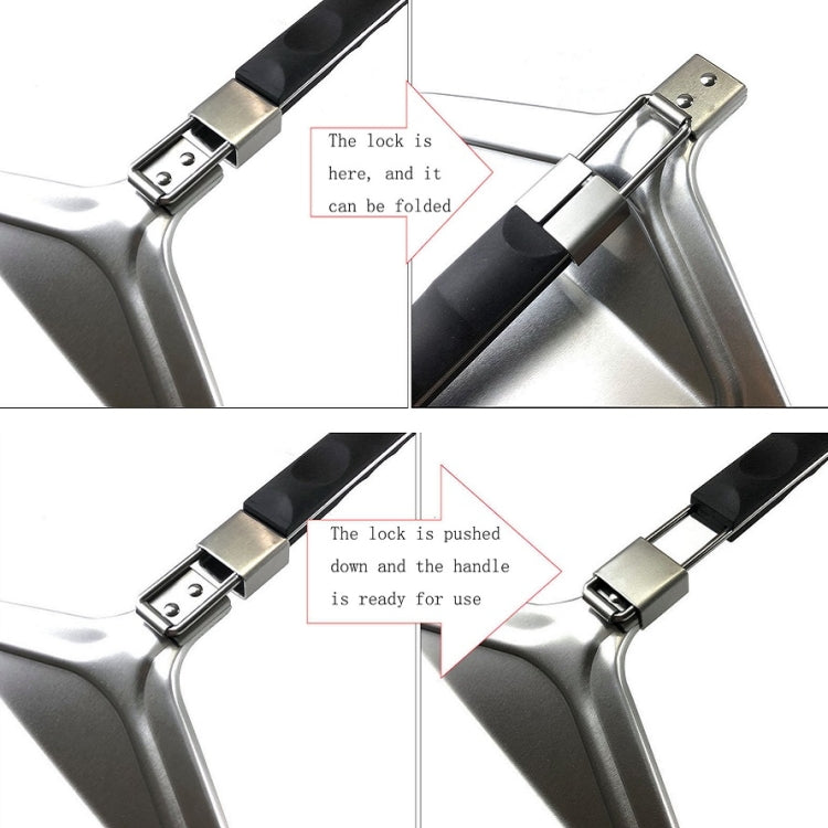 Handle Foldable Pizza Cake Aluminum Spatula(A)