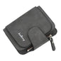Baellerry Ladies Buckle Nubuck Leather Coin Purse Cute Small Fresh Student Wallet(Black)