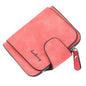 Baellerry Ladies Buckle Nubuck Leather Coin Purse Cute Small Fresh Student Wallet(Bright Red)